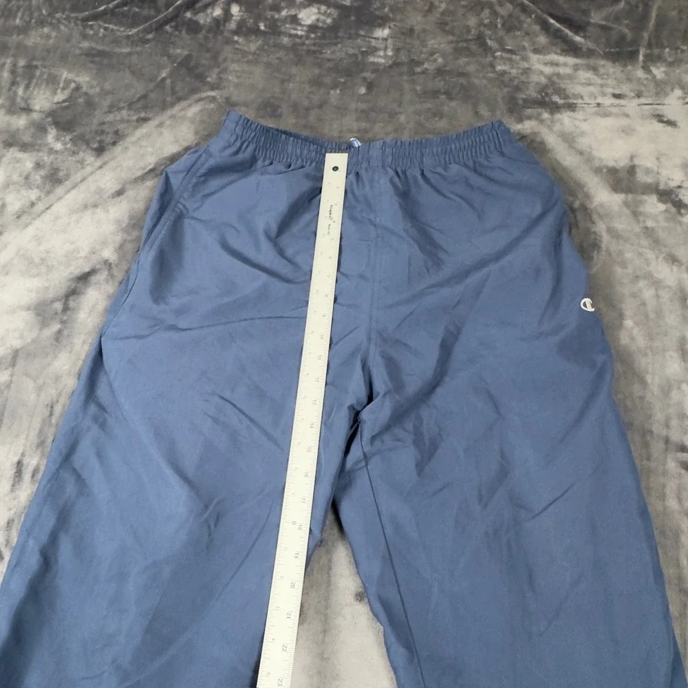 Champion Track Pants Mens Large Blue Elastic Waist Lightweight Lined 2540